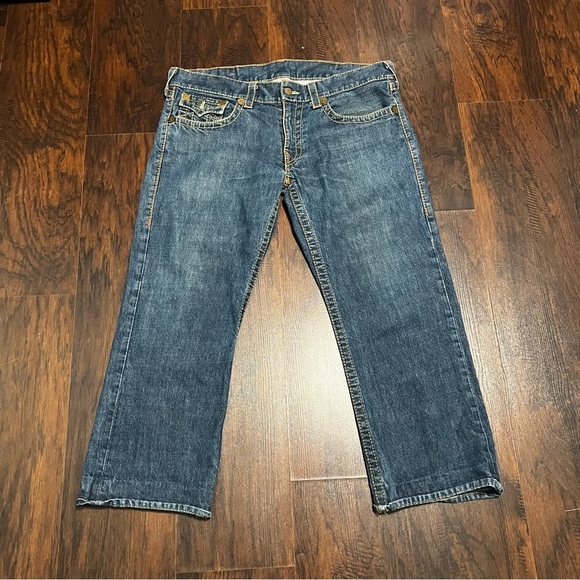 True Religion Other - True Religion Ricky Big T Blue Straight Fit Denim Jeans size 36 Vintage Y2K
